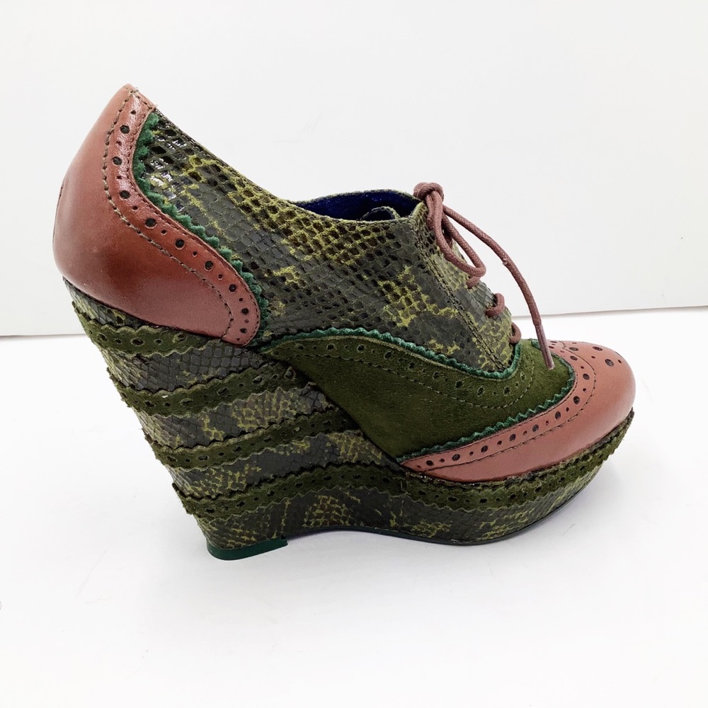 🆕{Poetic Licence} Wild Safari Oxford Wedge - Picture 7 of 16